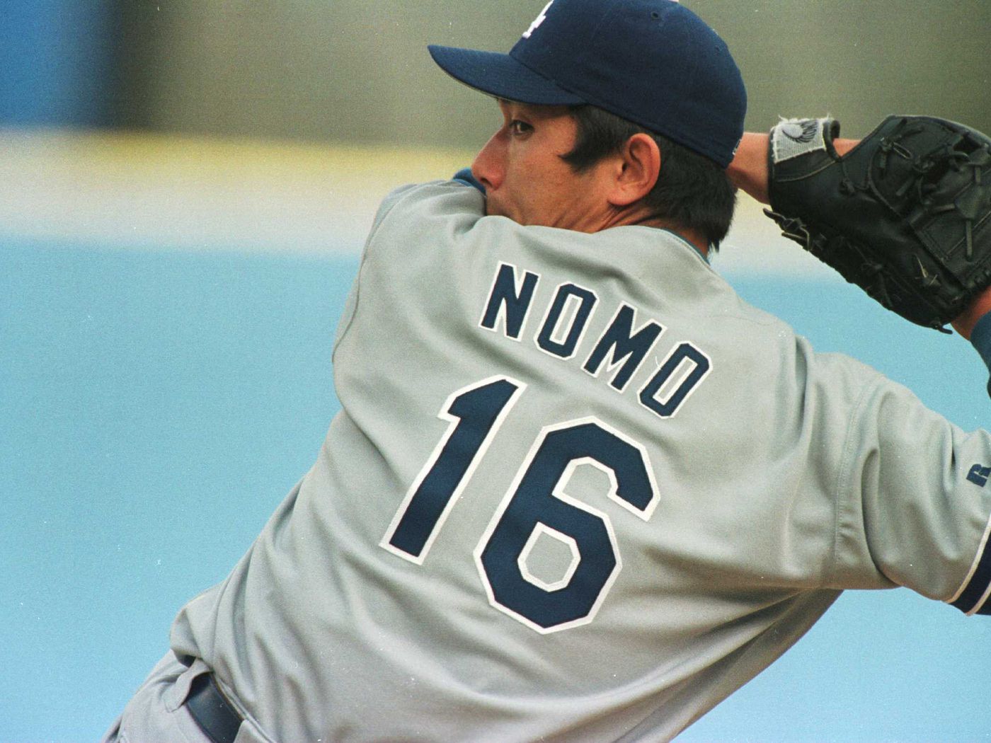 Mail day! Authentic 2002 Hideo Nomo Los Angeles Dodgers Road