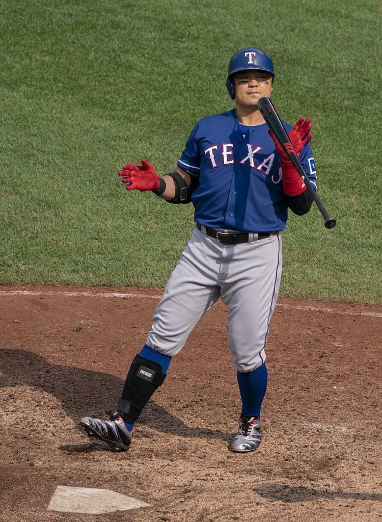 Choo steps up to the plate in 2018. 2018 was a career year for Choo, being named an All-Star and Rangers' MVP. Photo taken from Wikimedia Commons