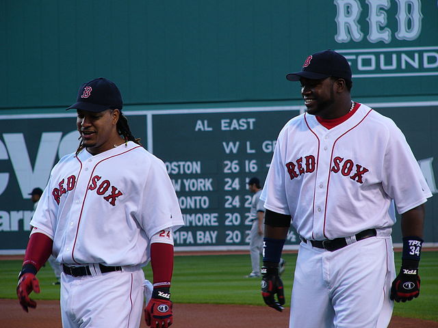 Boston Red Sox' Manny Ramirez, who is from the Dominican Republic
