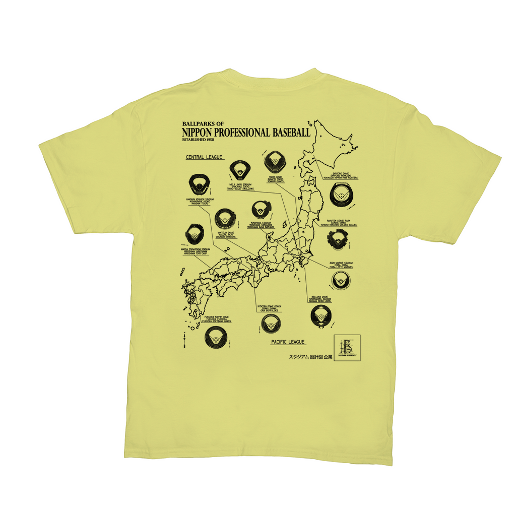 NPB Stadium Map with JapanBall Logo Unisex T-Shirt
