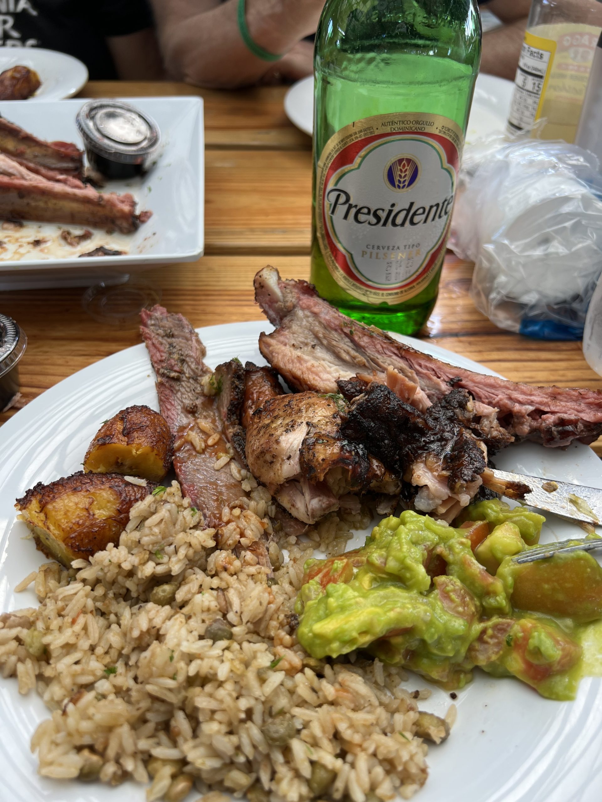 Absolutely delicious lunch from Parador Bella Mar smokehouse. They claim to have the best ribs in the Caribbean, and I have no reason to doubt them!