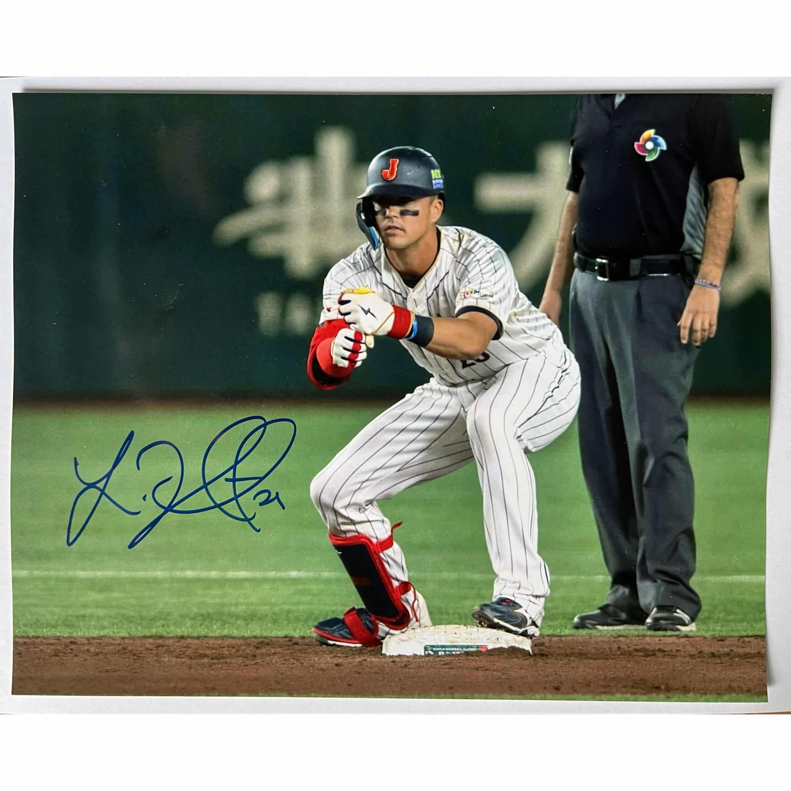 Lars Nootbaar 2023 Japan WBC Champs Signed 8x10 photo (2 variations)